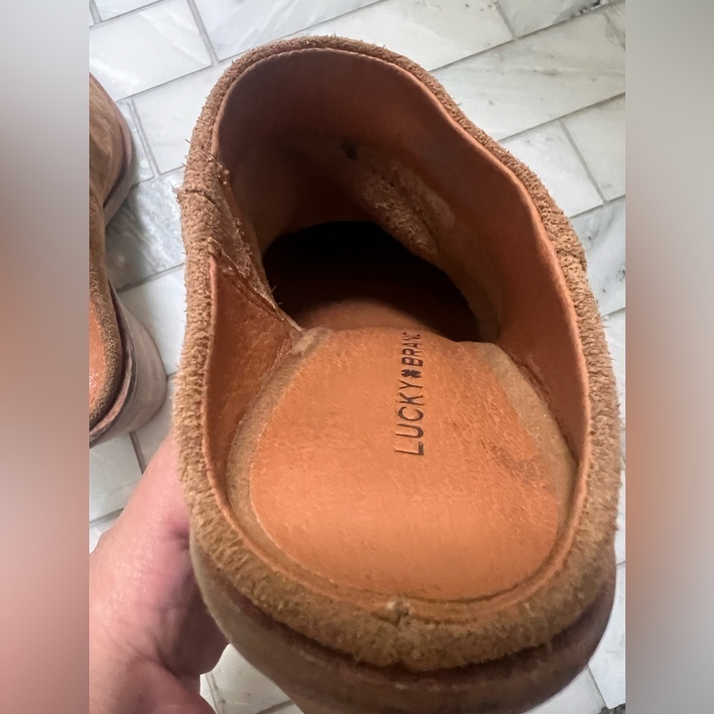LUCKY BRAND Women’s Camel Sebiki Heeled Mule - Size 6 - Picture 12 of 14
